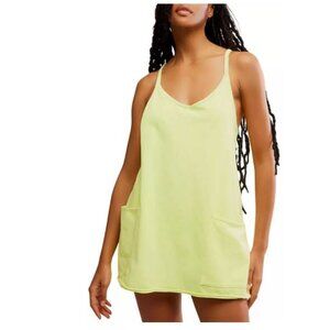 NWT Women's FP Movement Hot Shot Mini Dress Sour Citrus Size Large